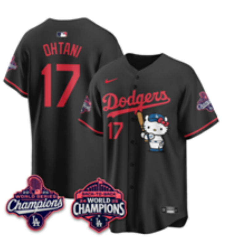 men Los Angeles Dodgers #17 Ohtani black Game 2026 Nike MLB Jersey 0621002